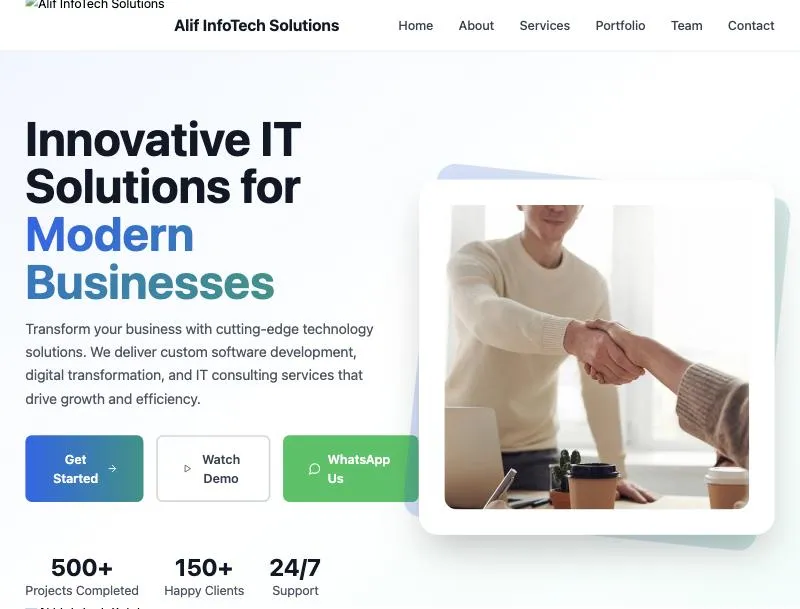 Software Company Website