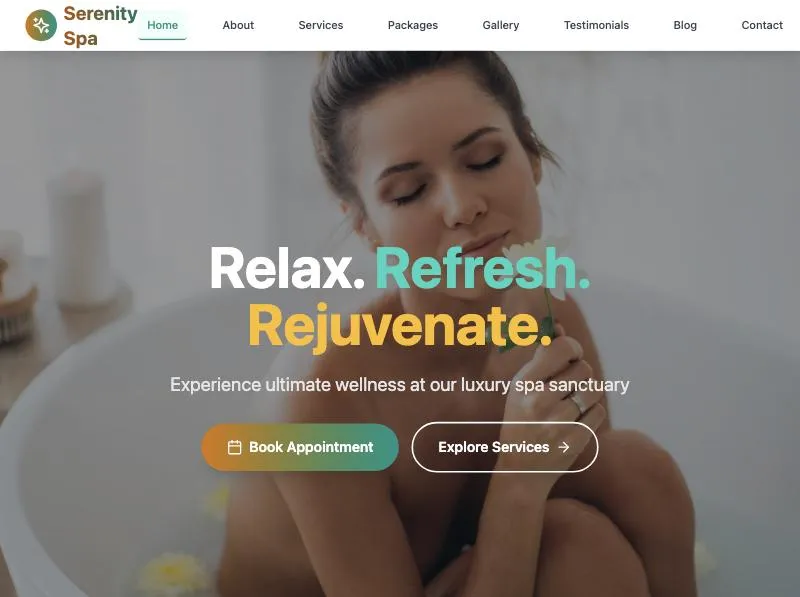 Spa Website