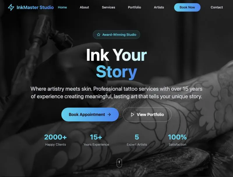 Tattoo Studio Website