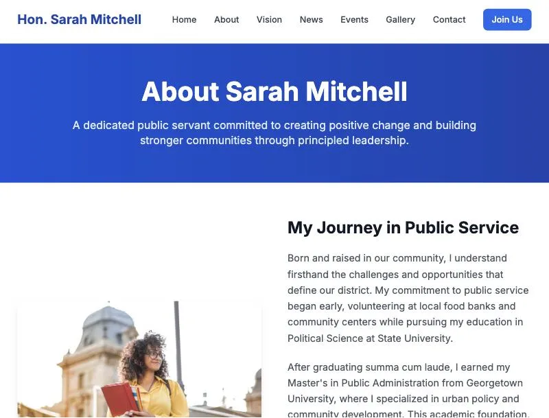Politician Website