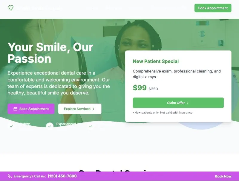 Dental Clinic Website