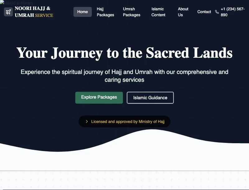 Hajj Travel Website