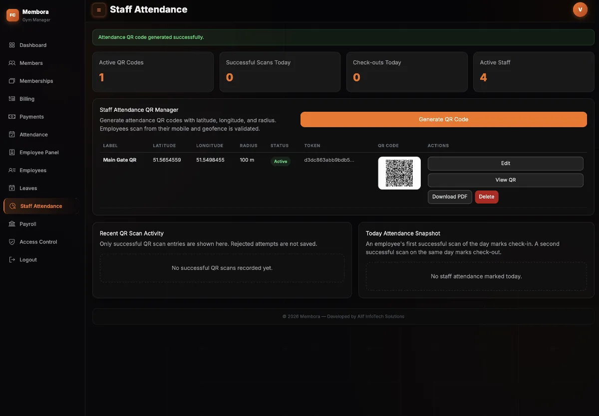 Membora — Gym Management Platform screenshot 8